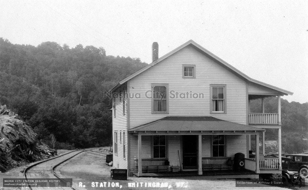 Postcard: Hoosac Tunnel & Wilmington Railroad Station, Whitingham, Vermont